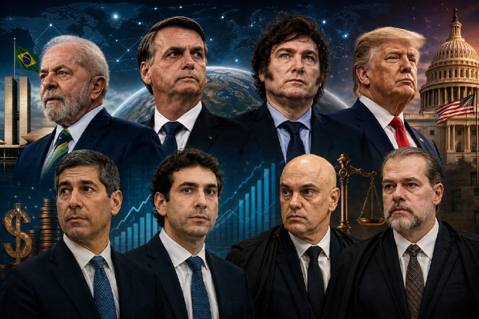 Figuras da política, justiça, economia