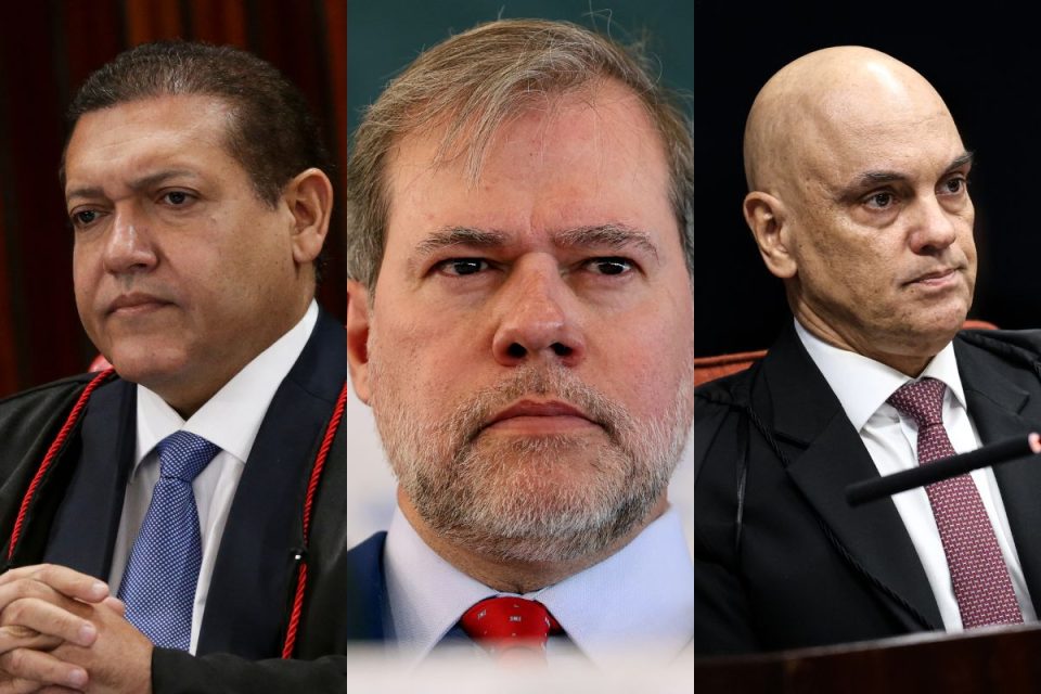 Nunes Marques, Dias Toffoli e Alexandre de Moraes