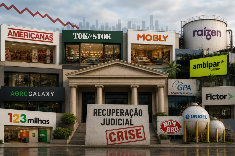 Saiba quais são algumas das empresas em recuperação judicial e extrajudicial no Brasil