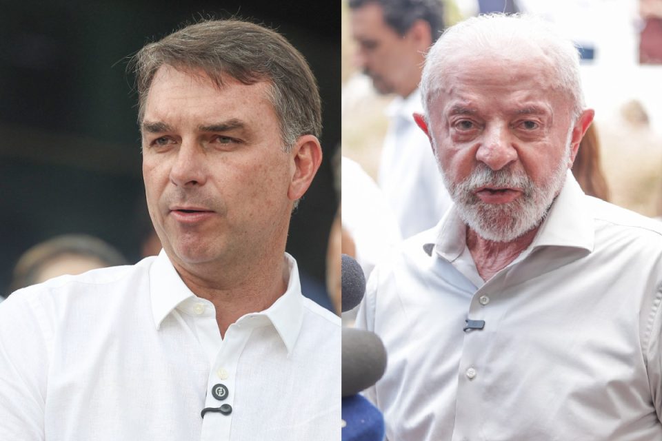 Flávio Bolsonaro e Lula