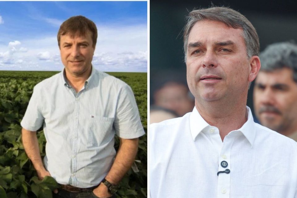 Nelson José Vigolo e Flávio Bolsonaro
