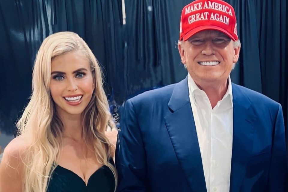Katie Zacharia e Donald Trump