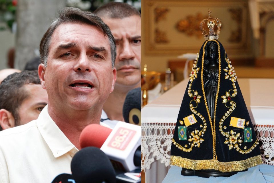 Flávio Bolsonaro e Nossa Senhora Aparecida