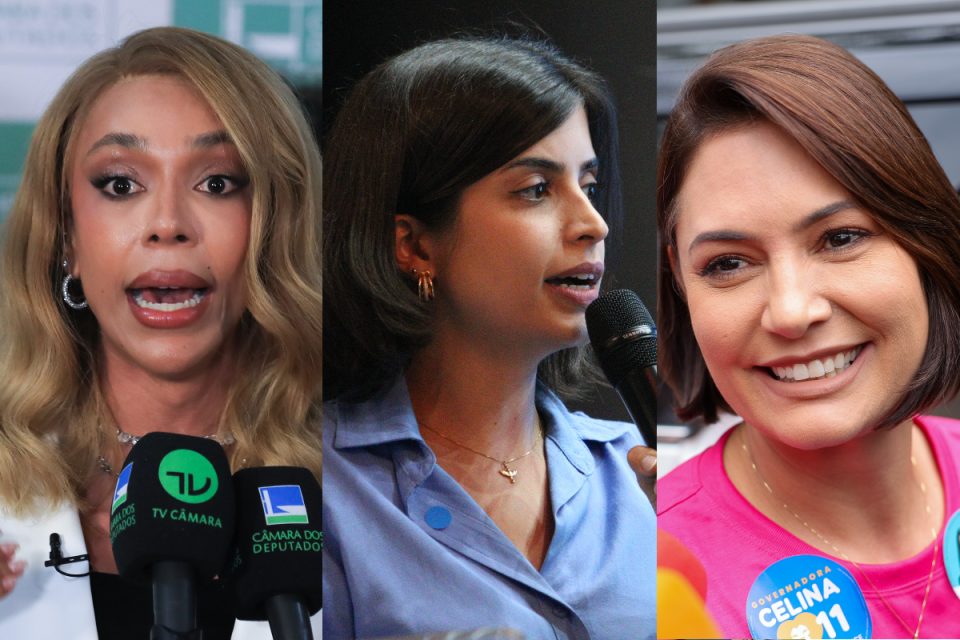 Érika Hilton, Tabata Amaral e Michelle Bolsonaro